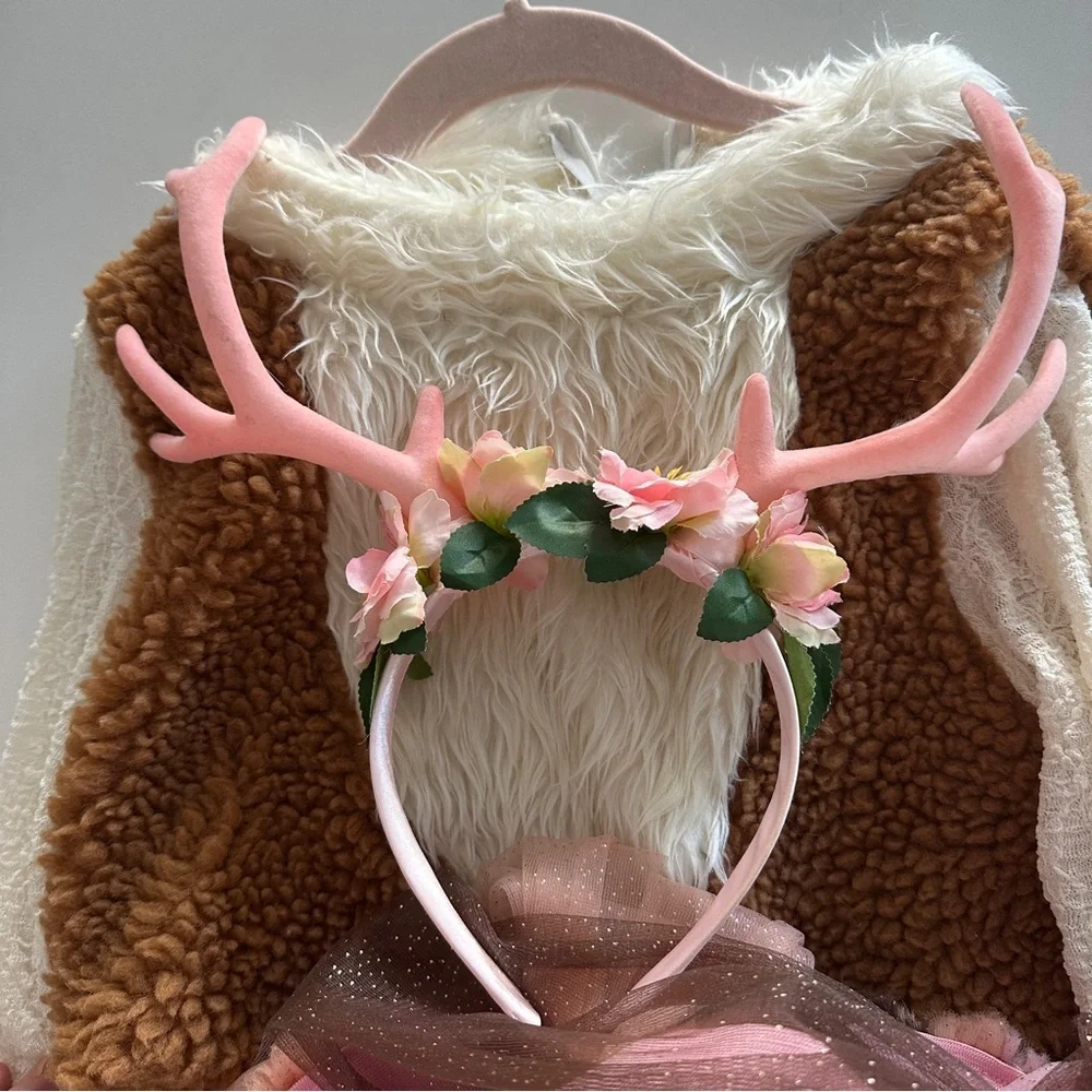 Enchanting deer Fairy Costume- Chasing Fireflies-Halloween ( No Wig )